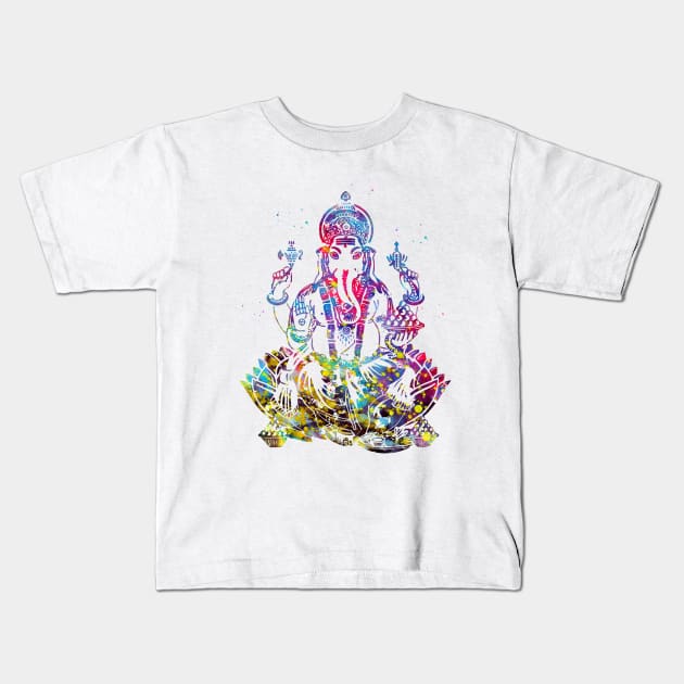 Ganesha Kids T-Shirt by erzebeth